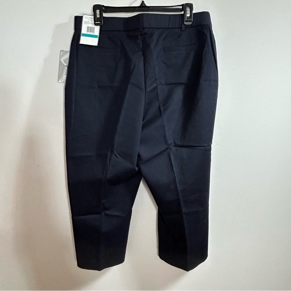 Sag Harbor NWT Women's Slimming Solution Stretch Navy Capris Size 16P - Picture 4 of 8